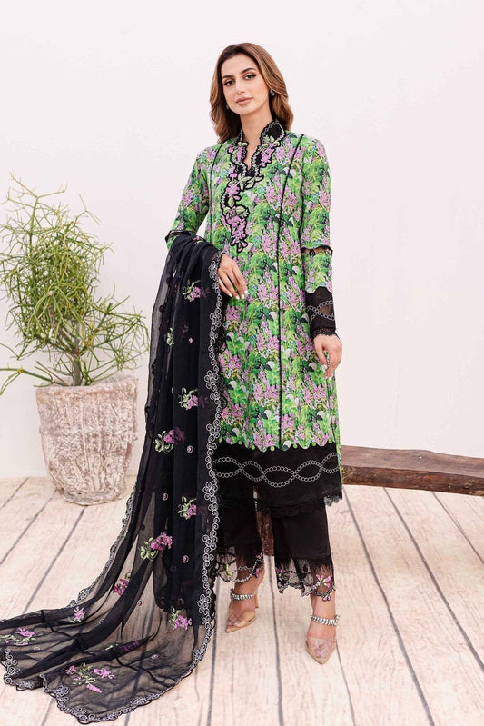 Sable Vogue | Shiree Lawn 24 | Black Iris - Pakistani Designer Dress - by Sable Vogue | Type: Luxury - 100% Original at Saira Sultan