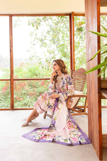 Sable Vogue | Shiree Lawn 24 | Pink Gardenia - Pakistani Designer Dress - by Sable Vogue | Type: Luxury - 100% Original at Saira Sultan