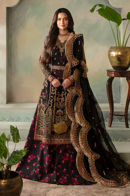 Saad Shaikh | Elana Wedding Formals | Kohinoor XS Black Organza