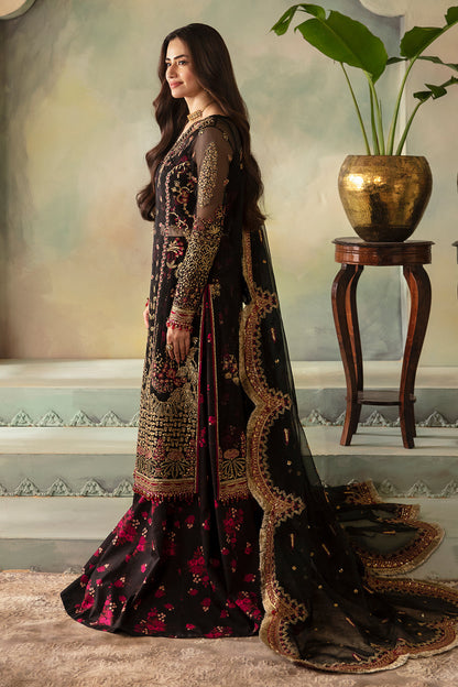 Saad Shaikh | Elana Wedding Formals | Kohinoor Custom Size Black Organza