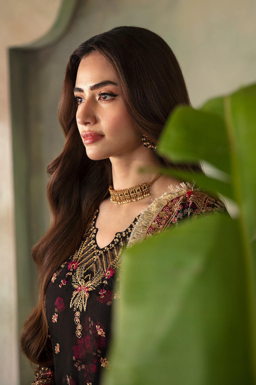 Saad Shaikh | Elana Wedding Formals | Kohinoor XL Black Organza