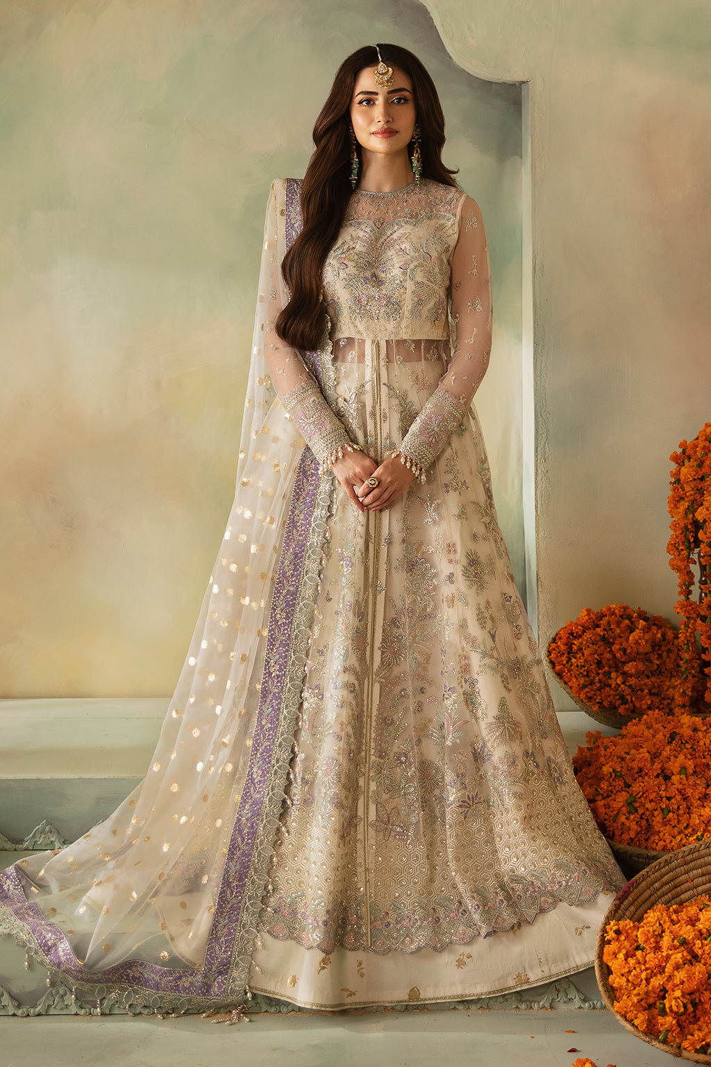 Saad Shaikh | Elana Wedding Formals | Parisa XS Ivory Net