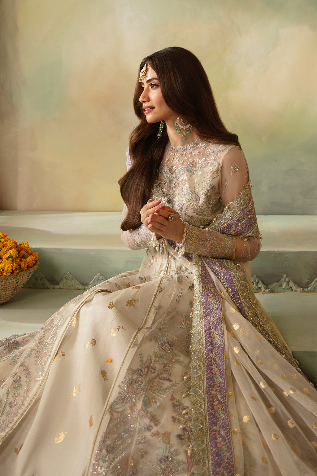 Saad Shaikh | Elana Wedding Formals | Parisa XL Ivory Net