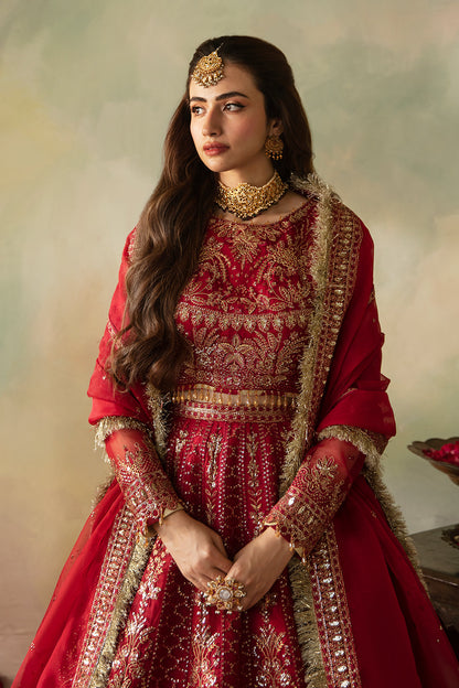Saad Shaikh | Elana Wedding Formals | Cerise M Red Organza