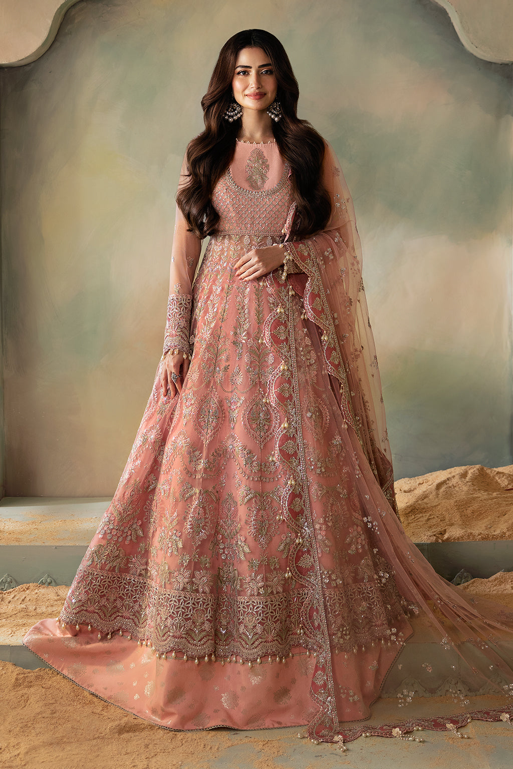 Saad Shaikh | Elana Wedding Formals | Aurelia XS Pink Net