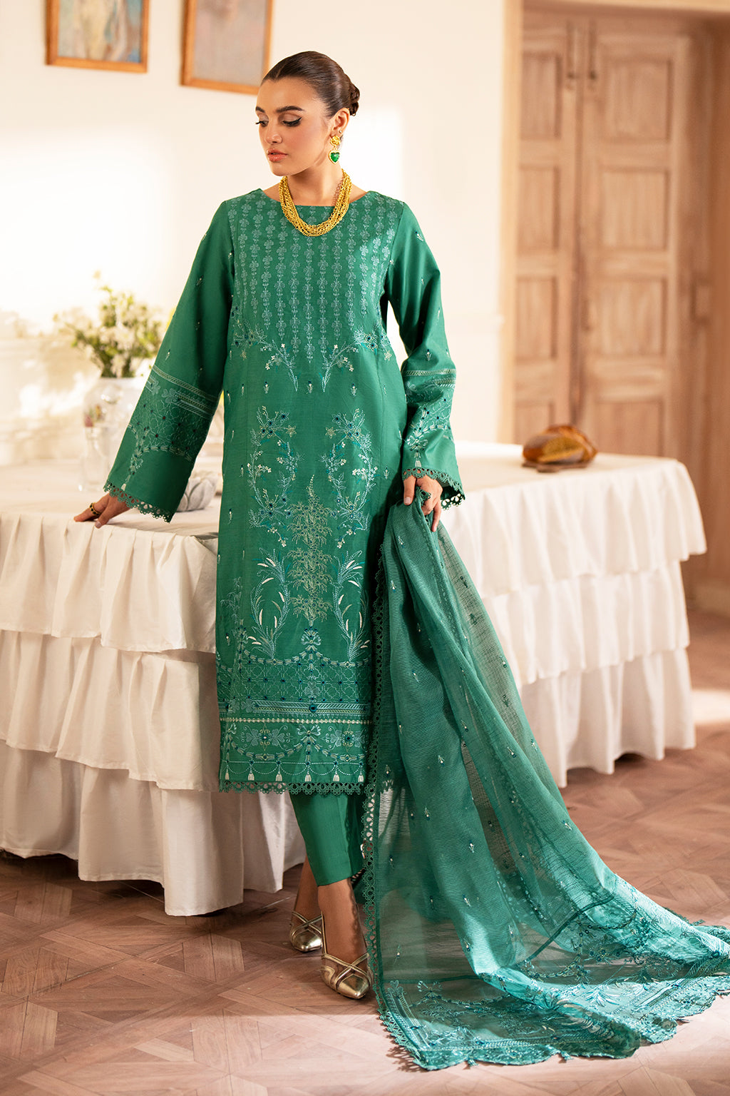 Saad Shaikh | Lumiere Winter |  D-08 Opalo - Pakistani Designer Dress - by Saad Shaikh | Type: Ladies Clothes - 100% Original at Saira Sultan