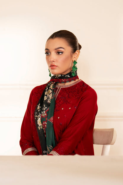 Saad Shaikh | Lumiere Winter |  D-07 Coral - Pakistani Designer Dress - by Saad Shaikh | Type: Ladies Clothes - 100% Original at Saira Sultan