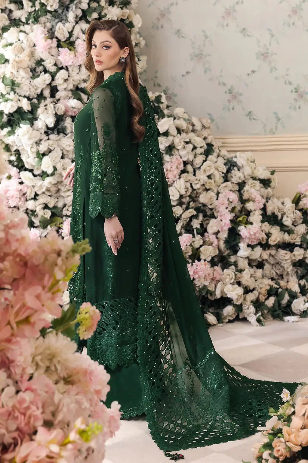 Saad Shaikh | Panache Luxury Chiffon 24 | Sabeen - Pakistani Designer Dress - by Saad Shaikh | Type: Bridal - 100% Original at Saira Sultan