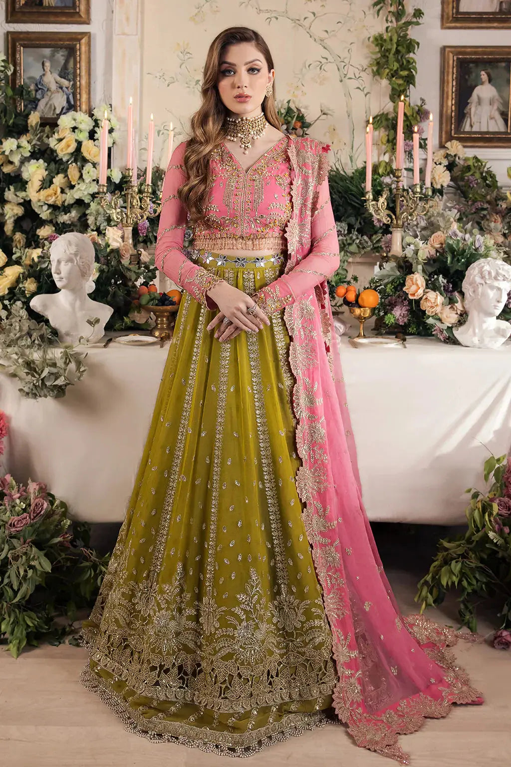 Saad Shaikh | Panache Luxury Chiffon 24 | Taskheer - Pakistani Designer Dress - by Saad Shaikh | Type: Bridal - 100% Original at Saira Sultan