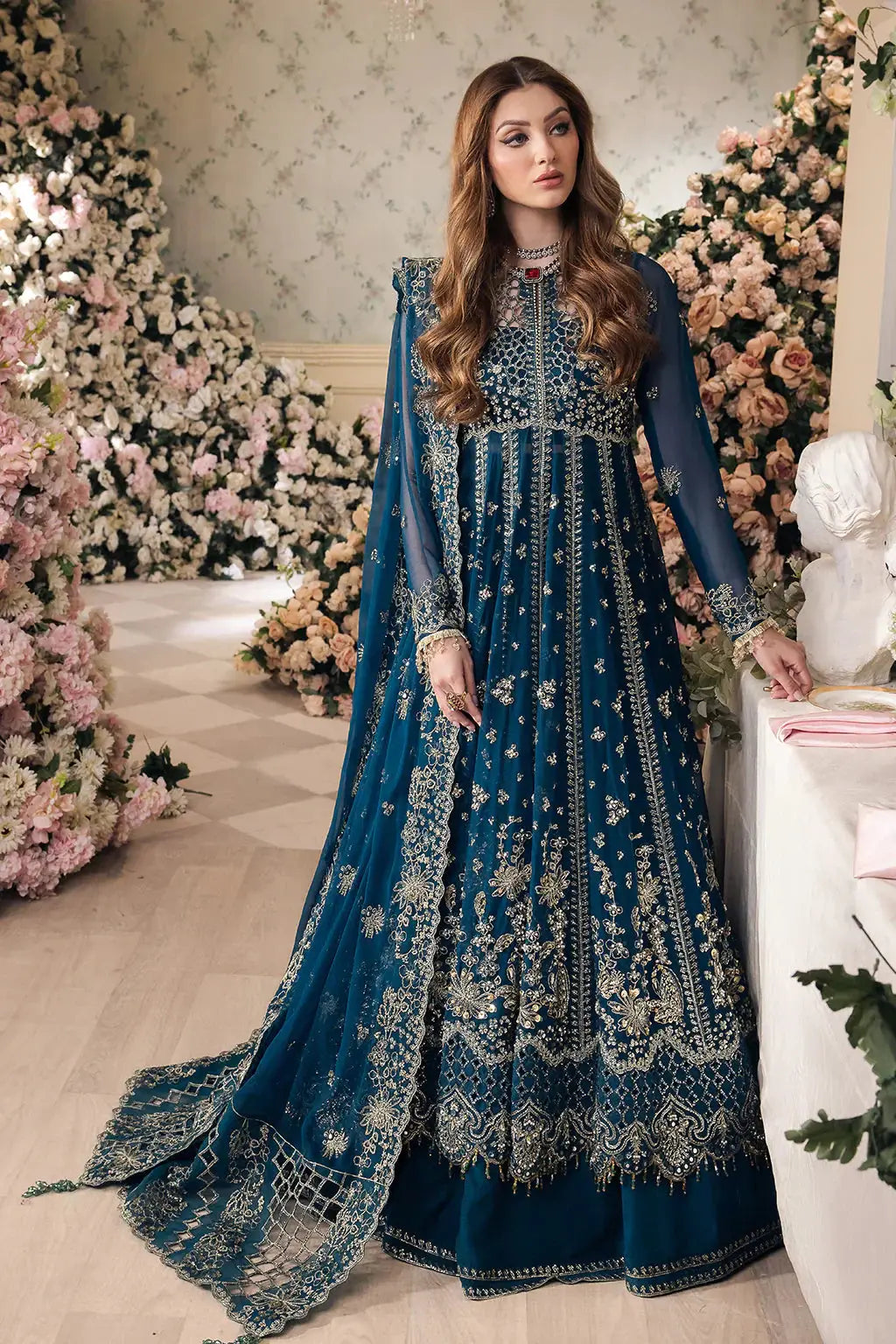 Saad Shaikh | Panache Luxury Chiffon 24 | Yumna - Pakistani Designer Dress - by Saad Shaikh | Type: Bridal - 100% Original at Saira Sultan