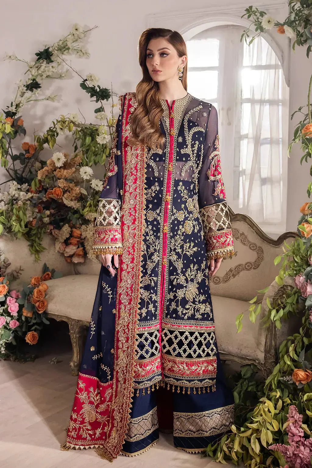Saad Shaikh | Panache Luxury Chiffon 24 | Zofiya - Pakistani Designer Dress - by Saad Shaikh | Type: Bridal - 100% Original at Saira Sultan