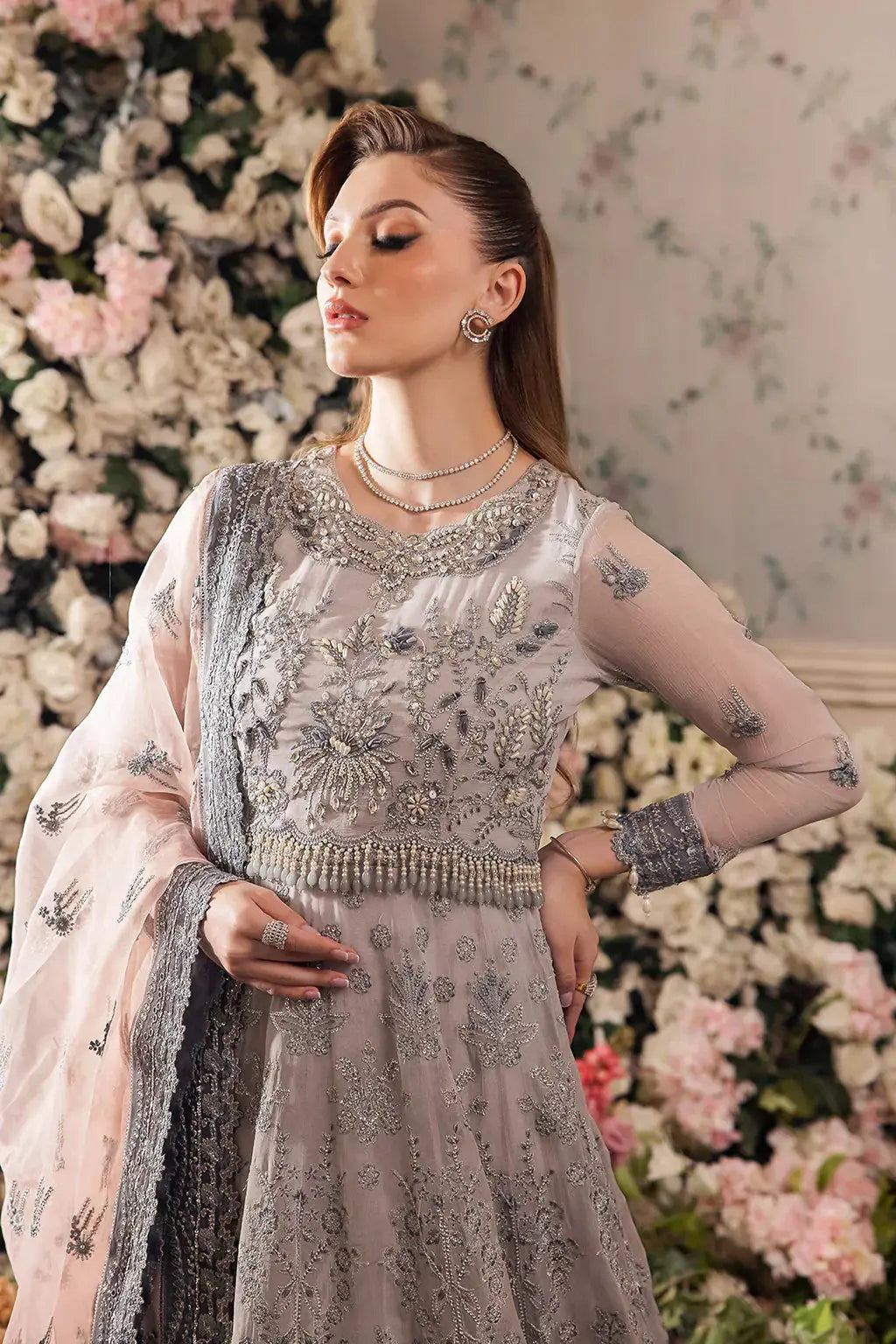 Saad Shaikh | Panache Luxury Chiffon 24 | Insiya - Pakistani Designer Dress - by Saad Shaikh | Type: Bridal - 100% Original at Saira Sultan