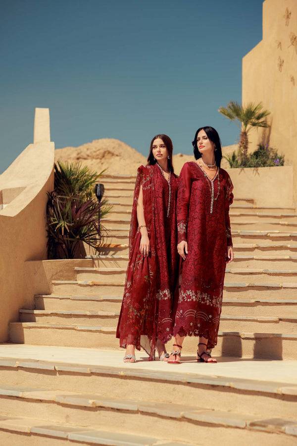Noor by Saadia Asad | Eid Laserkari Lawn 24 | D1 - Pakistani Designer Dress - by Noor by Saadia Asad | Type: Luxury - 100% Original at Saira Sultan