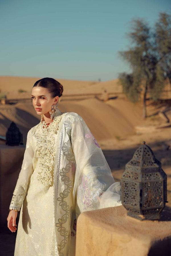 Noor by Saadia Asad | Eid Laserkari Lawn 24 | D2 - Pakistani Designer Dress - by Noor by Saadia Asad | Type: Luxury - 100% Original at Saira Sultan