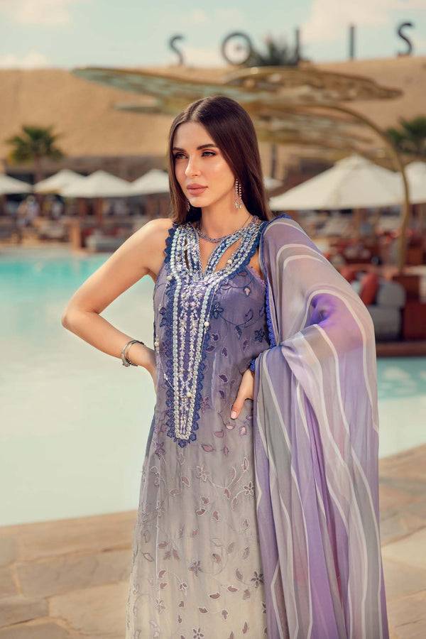 Noor by Saadia Asad | Eid Laserkari Lawn 24 | D3 - Pakistani Designer Dress - by Noor by Saadia Asad | Type: Luxury - 100% Original at Saira Sultan