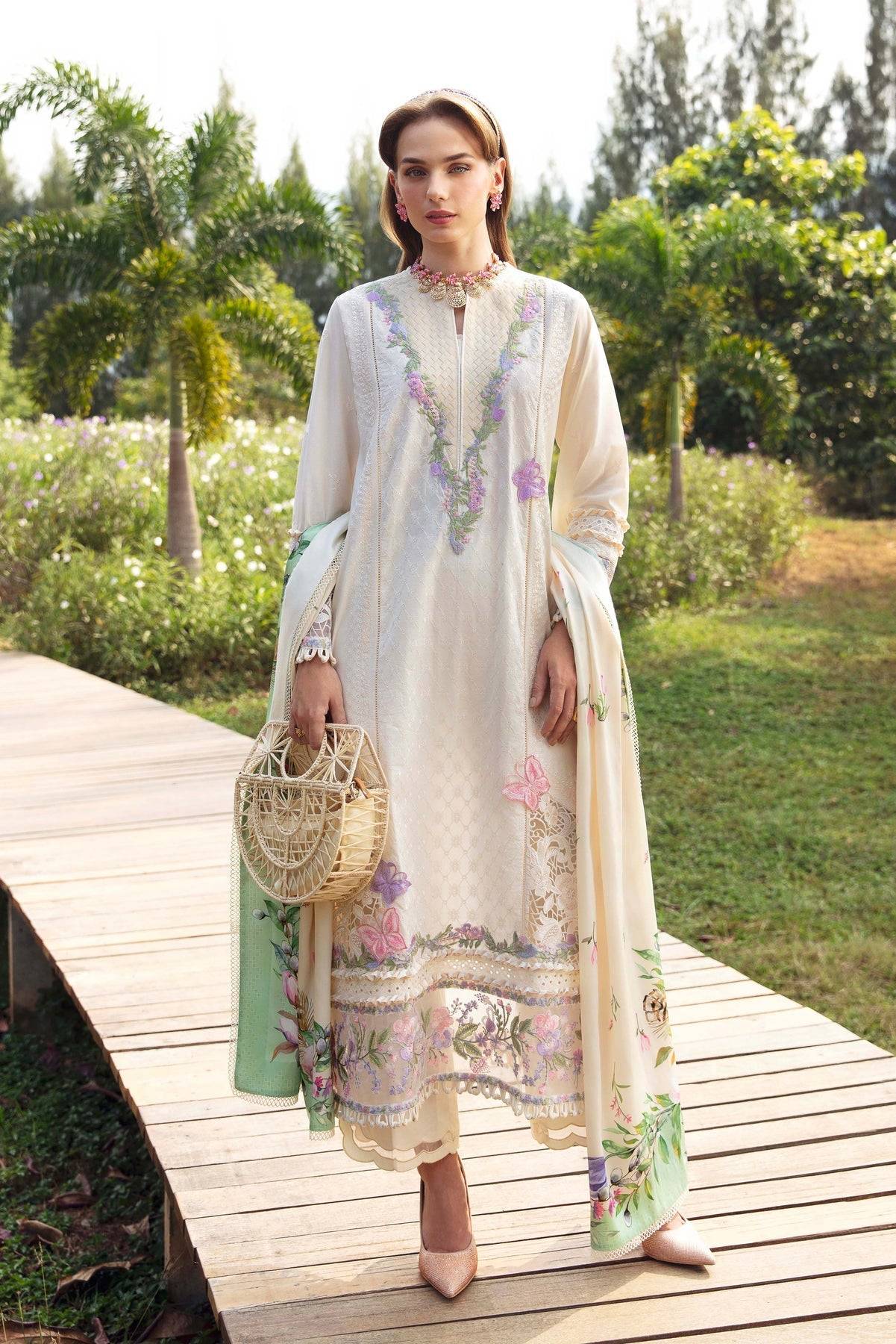 Sable Vogue | Luxury Lawn 24 | Ivy - Pakistani Designer Dress - by Sable Vogue | Type: Luxury - 100% Original at Saira Sultan