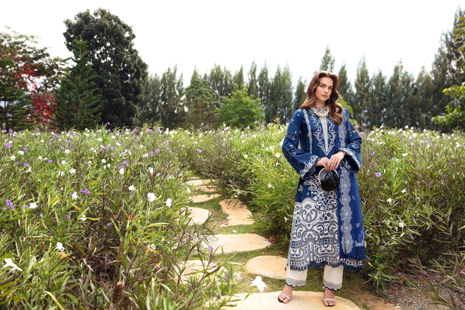 Sable Vogue | Luxury Lawn 24 | Afina - Pakistani Designer Dress - by Sable Vogue | Type: Luxury - 100% Original at Saira Sultan