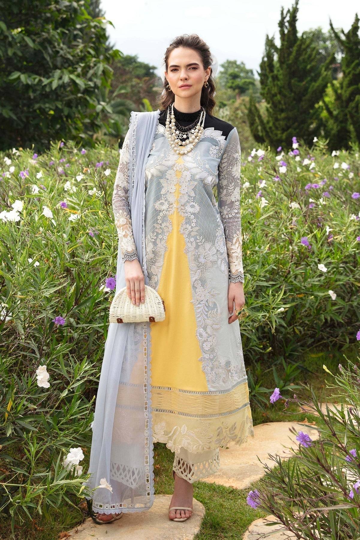 Sable Vogue | Luxury Lawn 24 | Leena - Pakistani Designer Dress - by Sable Vogue | Type: Luxury - 100% Original at Saira Sultan