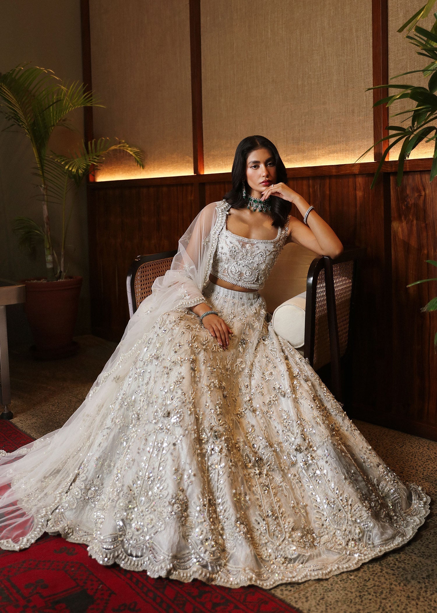 Sadaf Fawad Khan | Late Checkout at the Fred | Pearl River XL Silver Net