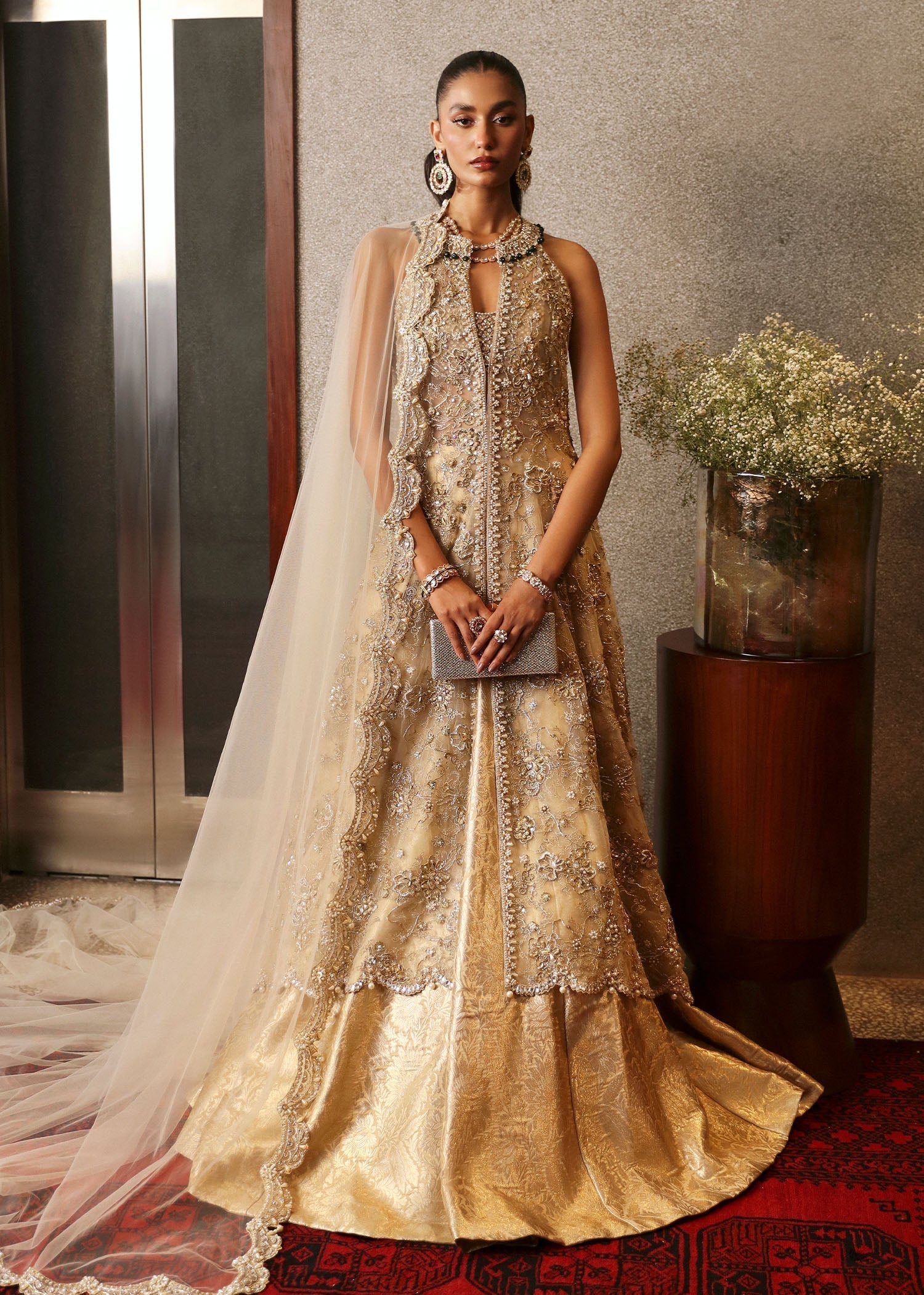 Sadaf Fawad Khan | Late Checkout at the Fred | Afra XS Golden Net