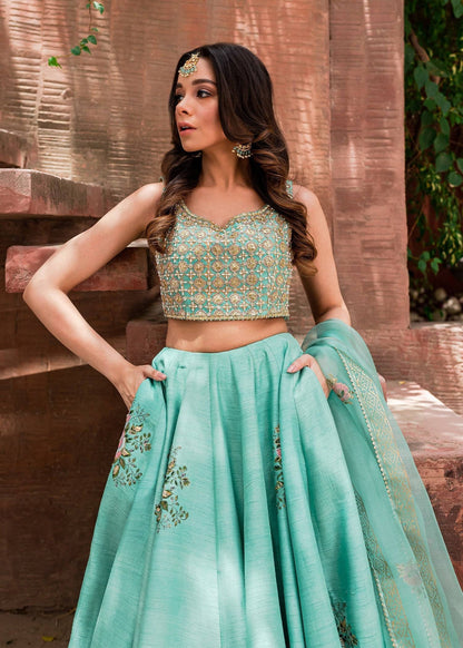 Sadaf Fawad Khan | Zinnia Festive Formals | Firuzeh - Pakistani Designer Dress - by Sadaf Fawad Khan | Type: Formal - 100% Original at Saira Sultan