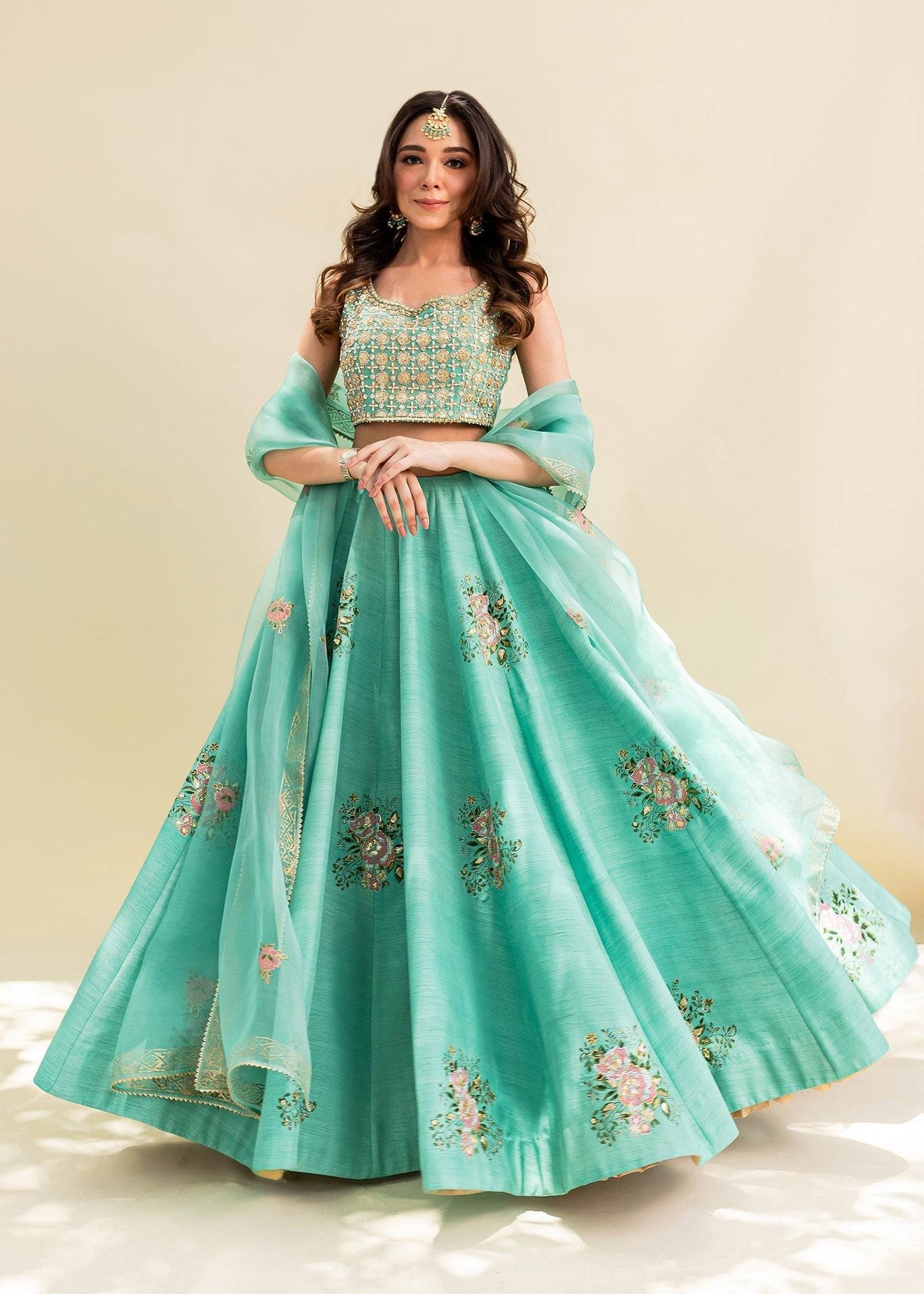 Sadaf Fawad Khan | Zinnia Festive Formals | Firuzeh - Pakistani Designer Dress - by Sadaf Fawad Khan | Type: Formal - 100% Original at Saira Sultan
