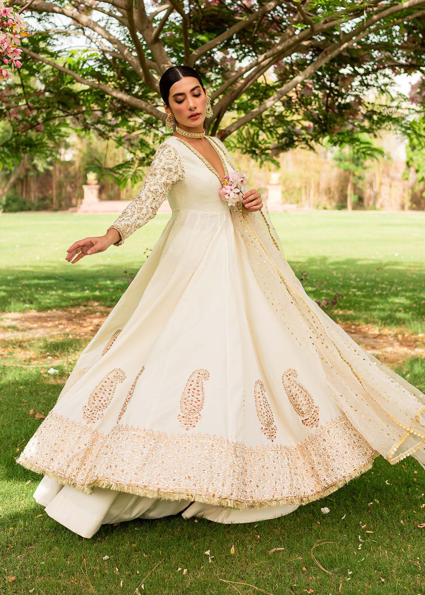 Sadaf Fawad Khan | Zinnia Festive Formals | Zene - Pakistani Designer Dress - by Sadaf Fawad Khan | Type: Formal - 100% Original at Saira Sultan