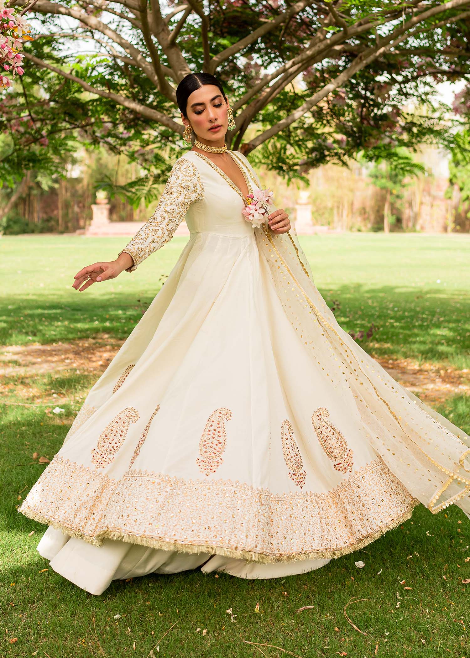 Sadaf Fawad Khan | Zinnia Festive Formals | Zene - Pakistani Designer Dress - by Sadaf Fawad Khan | Type: Formal - 100% Original at Saira Sultan