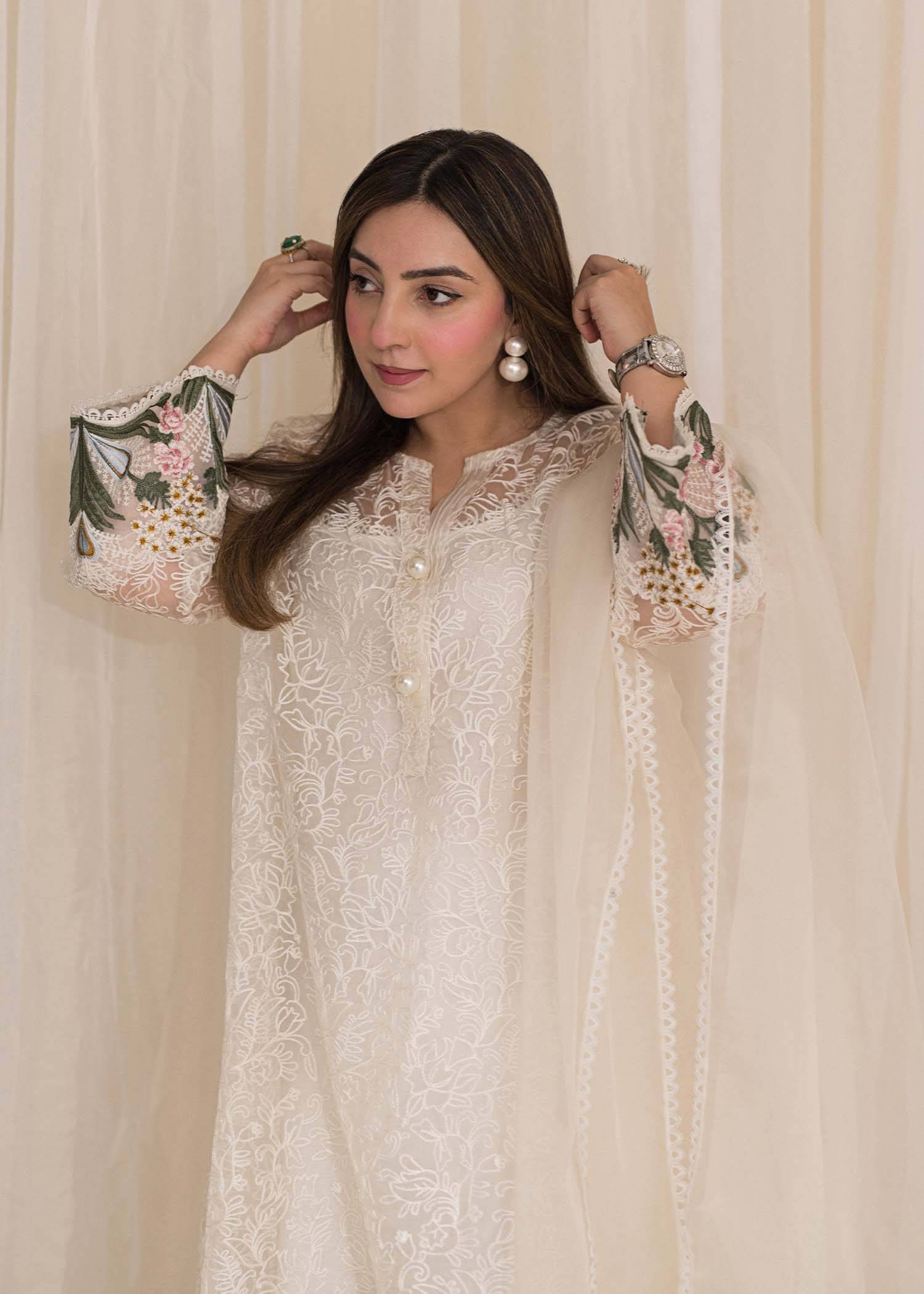 Sadaf Fawad Khan | Lyla Festive Pret | Plumeria - Pakistani Designer Dress - by Sadaf Fawad Khan | Type: Formal - 100% Original at Saira Sultan