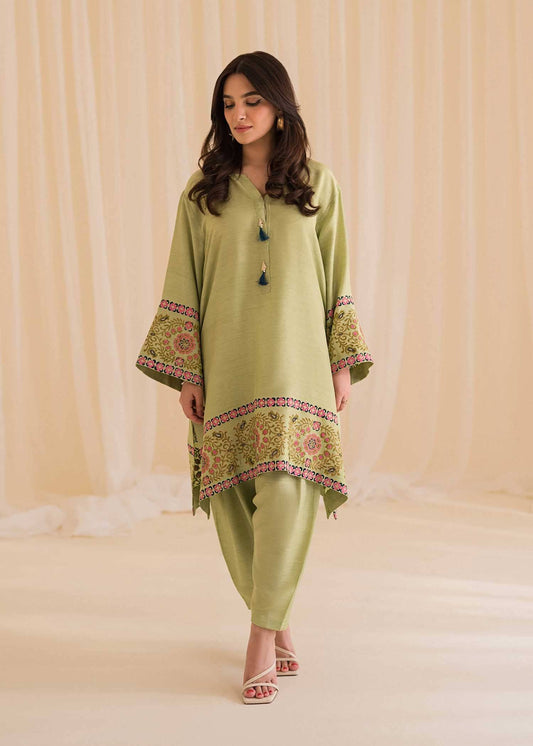 Sadaf Fawad Khan | Lyla Festive Pret | Moss - Pakistani Designer Dress - by Sadaf Fawad Khan | Type: Formal - 100% Original at Saira Sultan