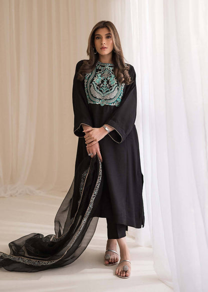 Sadaf Fawad Khan | Lyla Festive Pret | Black Pool - Pakistani Designer Dress - by Sadaf Fawad Khan | Type: Formal - 100% Original at Saira Sultan
