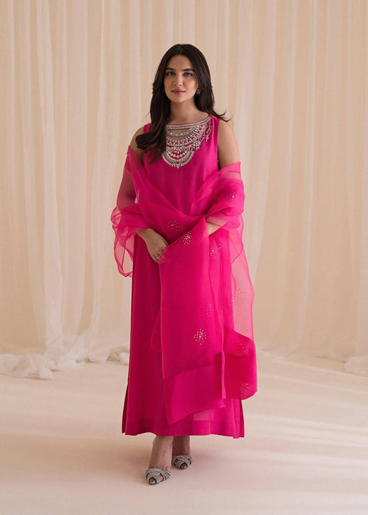 Sadaf Fawad Khan | Lyla Festive Pret | Vantine Fuchsia - Pakistani Designer Dress - by Sadaf Fawad Khan | Type: Formal - 100% Original at Saira Sultan