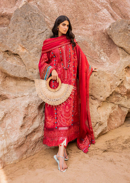 Sadaf Fawad Khan | Siraa Luxury Lawn 24| Elaheh (B) - Pakistani Designer Dress - by Sadaf Fawad Khan | Type: Luxury - 100% Original at Saira Sultan