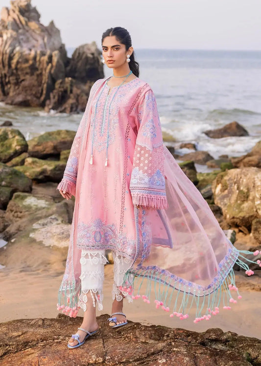 Sadaf Fawad Khan | Siraa Luxury Lawn 24| Amira (B) - Pakistani Designer Dress - by Sadaf Fawad Khan | Type: Luxury - 100% Original at Saira Sultan