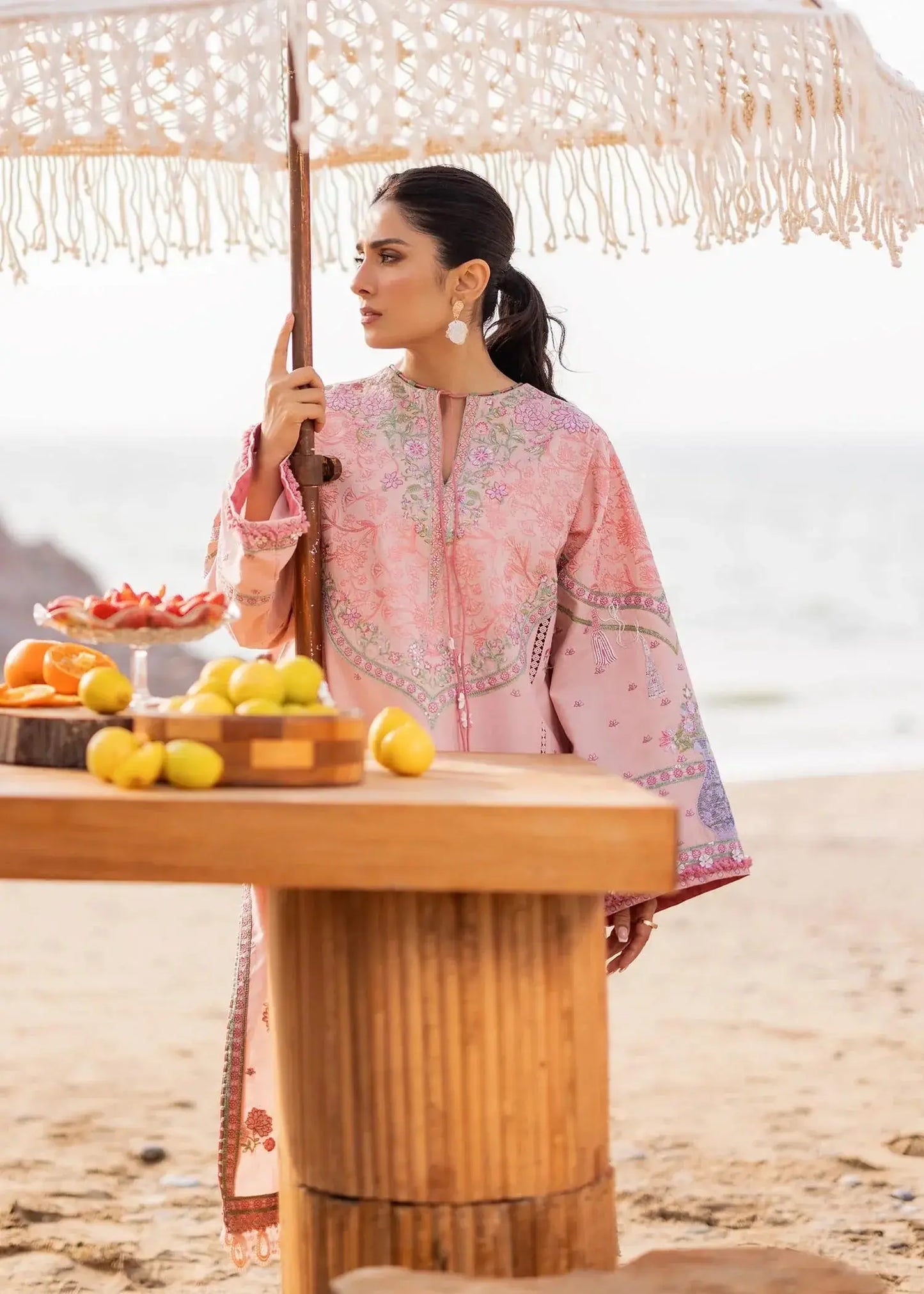 Sadaf Fawad Khan | Siraa Luxury Lawn 24| Eira (A) - Pakistani Designer Dress - by Sadaf Fawad Khan | Type: Luxury - 100% Original at Saira Sultan