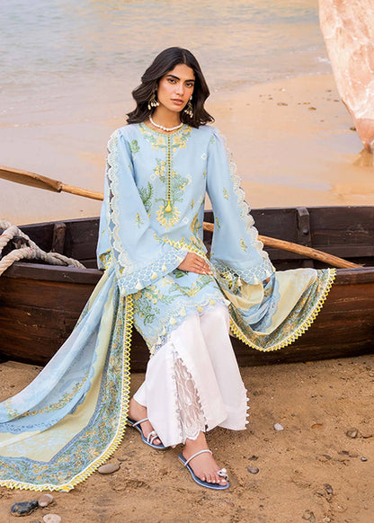 Sadaf Fawad Khan | Siraa Luxury Lawn 24| Amani (B) - Pakistani Designer Dress - by Sadaf Fawad Khan | Type: Luxury - 100% Original at Saira Sultan