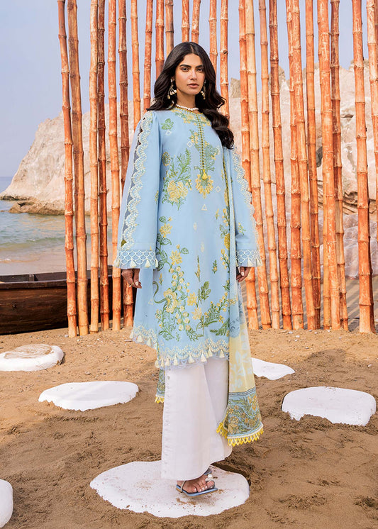 Sadaf Fawad Khan | Siraa Luxury Lawn 24| Amani (B) - Pakistani Designer Dress - by Sadaf Fawad Khan | Type: Luxury - 100% Original at Saira Sultan