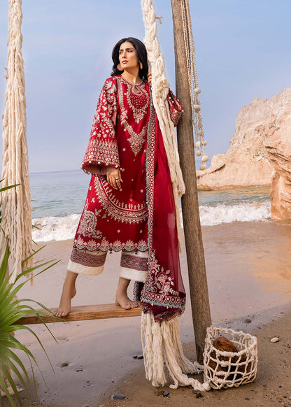 Sadaf Fawad Khan | Siraa Luxury Lawn 24| Calah (A) - Pakistani Designer Dress - by Sadaf Fawad Khan | Type: Luxury - 100% Original at Saira Sultan