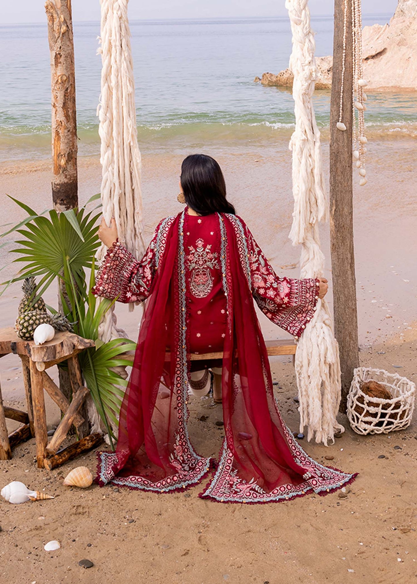Sadaf Fawad Khan | Siraa Luxury Lawn 24| Calah (A) - Pakistani Designer Dress - by Sadaf Fawad Khan | Type: Luxury - 100% Original at Saira Sultan