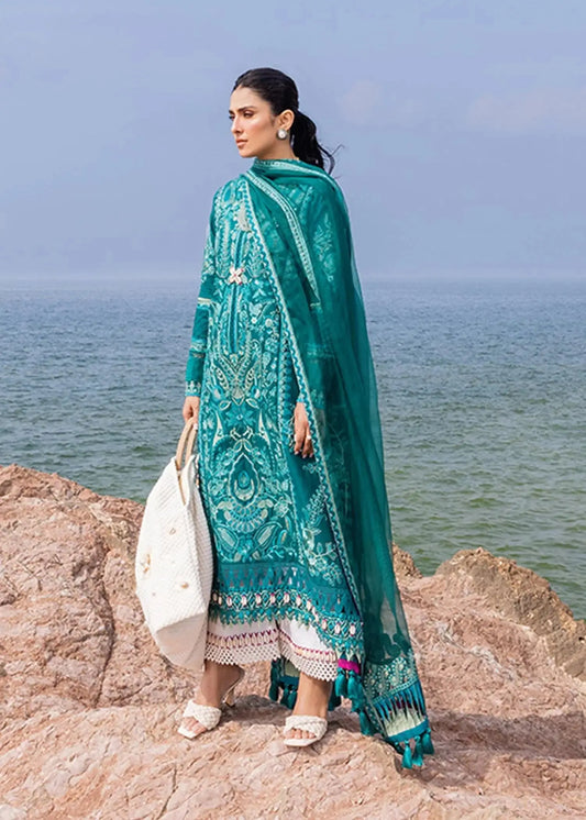Sadaf Fawad Khan | Siraa Luxury Lawn 24| Elaheh (A) - Pakistani Designer Dress - by Sadaf Fawad Khan | Type: Luxury - 100% Original at Saira Sultan