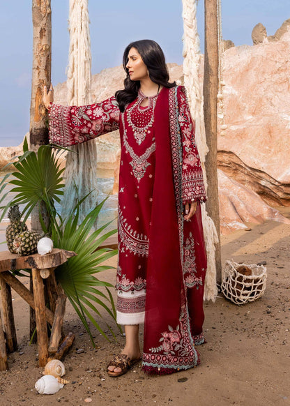Sadaf Fawad Khan | Siraa Luxury Lawn 24| Calah (A) - Pakistani Designer Dress - by Sadaf Fawad Khan | Type: Luxury - 100% Original at Saira Sultan