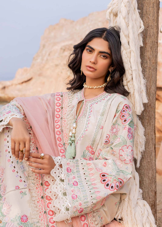 Sadaf Fawad Khan | Siraa Luxury Lawn 24| Calah (B) - Pakistani Designer Dress - by Sadaf Fawad Khan | Type: Luxury - 100% Original at Saira Sultan