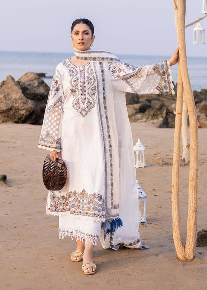 Sadaf Fawad Khan | Siraa Luxury Lawn 24| Amira (A) - Pakistani Designer Dress - by Sadaf Fawad Khan | Type: Luxury - 100% Original at Saira Sultan
