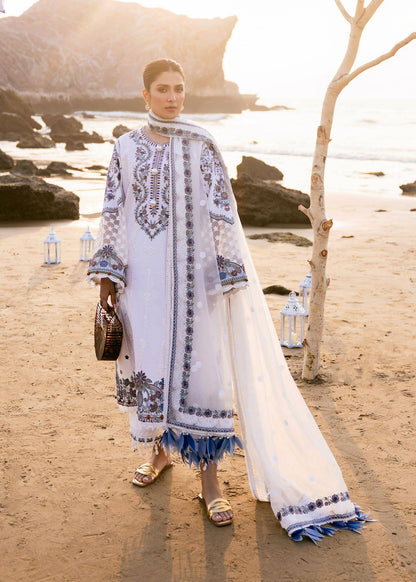 Sadaf Fawad Khan | Siraa Luxury Lawn 24| Amira (A) - Pakistani Designer Dress - by Sadaf Fawad Khan | Type: Luxury - 100% Original at Saira Sultan