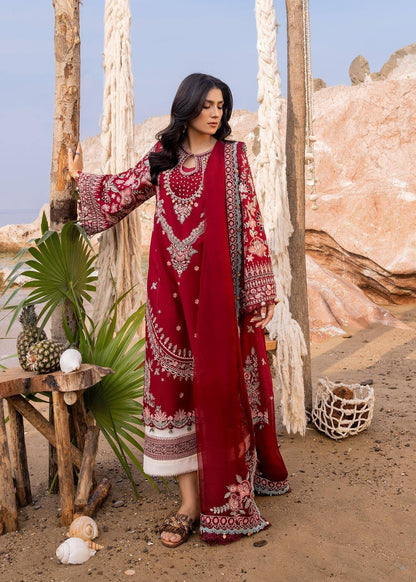 Sadaf Fawad Khan | Siraa Luxury Lawn 24| Calah (A) - Pakistani Designer Dress - by Sadaf Fawad Khan | Type: Luxury - 100% Original at Saira Sultan