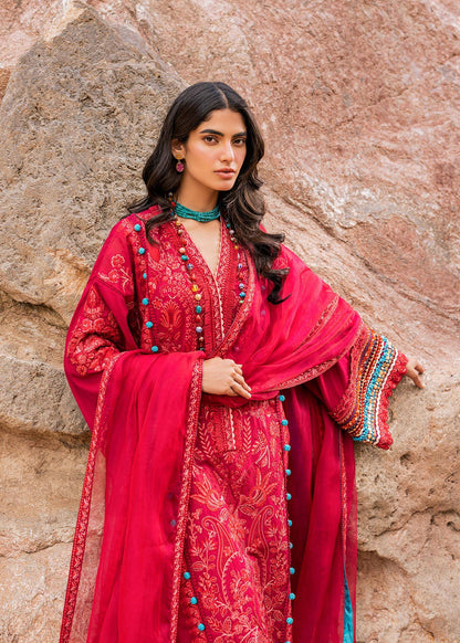 Sadaf Fawad Khan | Siraa Luxury Lawn 24| Elaheh (B) - Pakistani Designer Dress - by Sadaf Fawad Khan | Type: Luxury - 100% Original at Saira Sultan