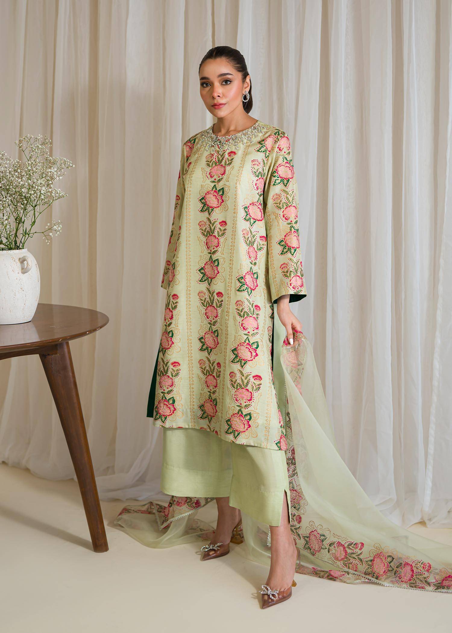 Sadaf Fawad Khan | Eid Pret 24 | Narmeen - Pakistani Designer Dress - by Sadaf Fawad Khan | Type: Formal - 100% Original at Saira Sultan