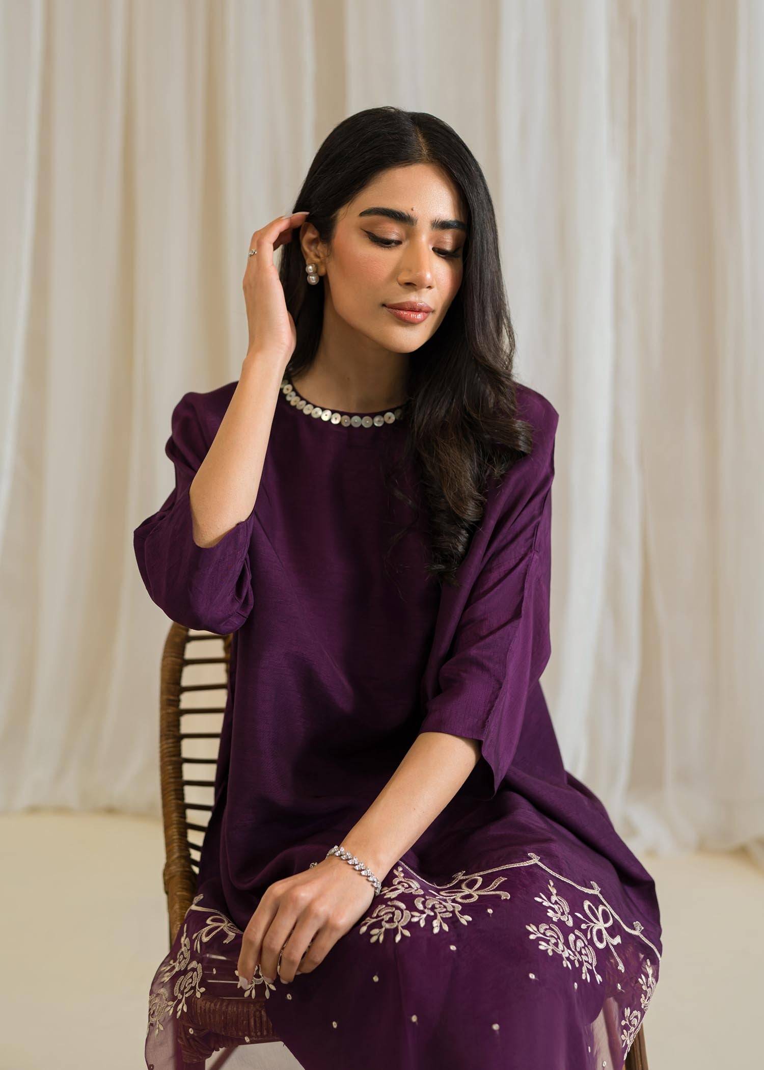 Sadaf Fawad Khan | Eid Pret 24 | Wisteria - Pakistani Designer Dress - by Sadaf Fawad Khan | Type: Formal - 100% Original at Saira Sultan