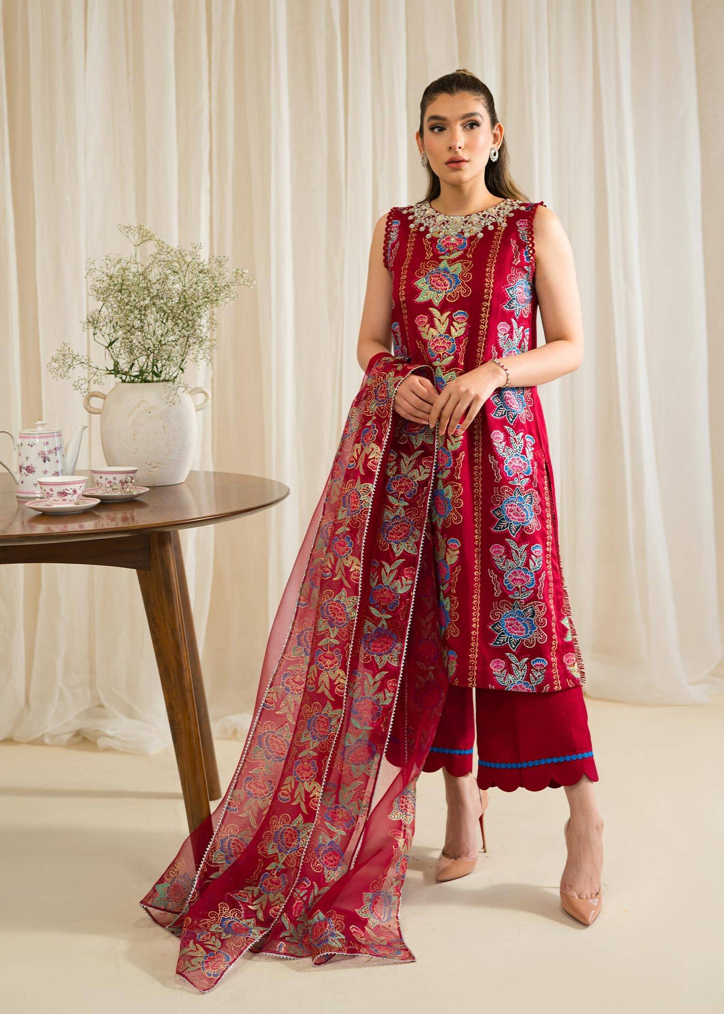 Sadaf Fawad Khan | Eid Pret 24 | Isra - Pakistani Designer Dress - by Sadaf Fawad Khan | Type: Formal - 100% Original at Saira Sultan