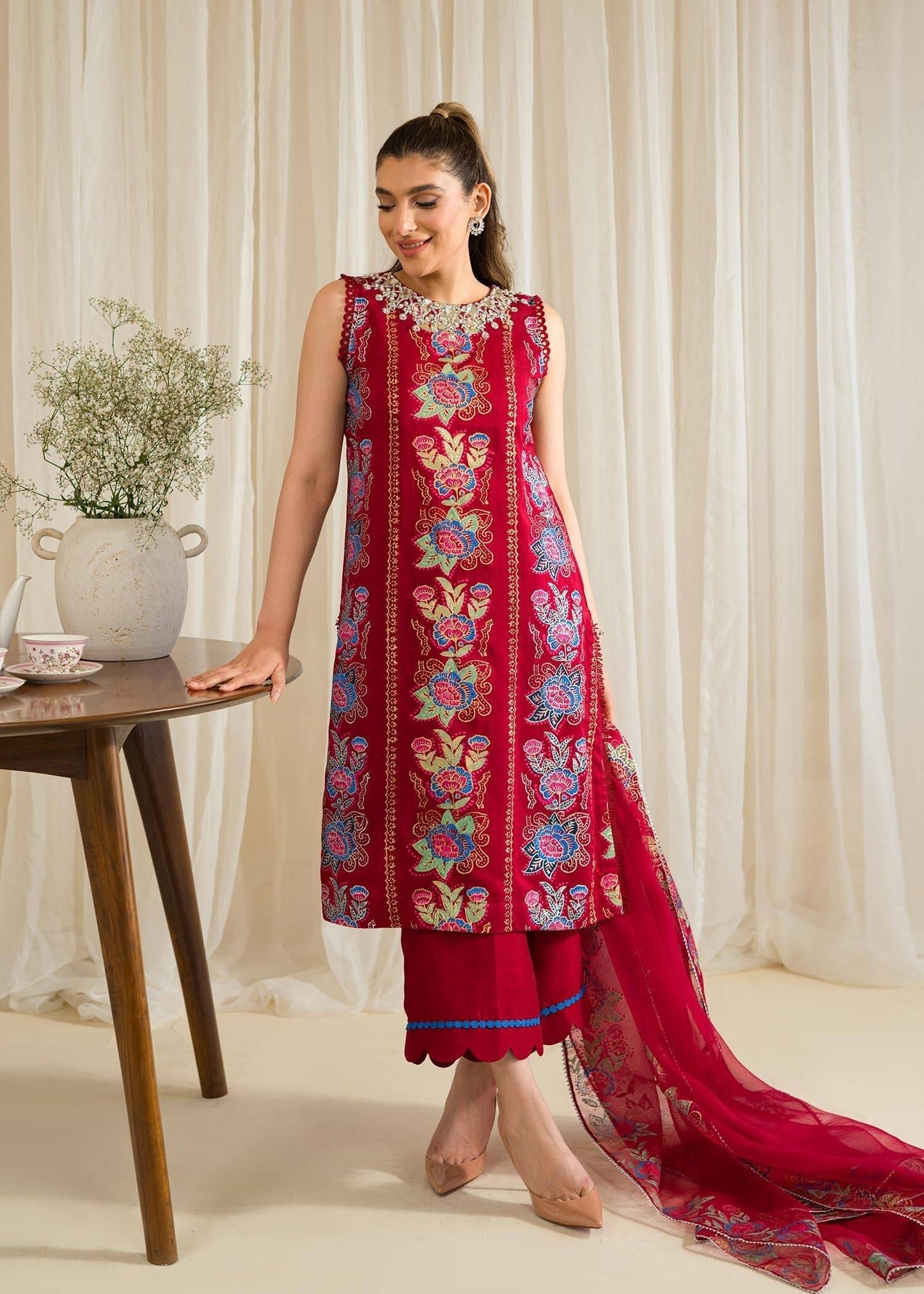 Sadaf Fawad Khan | Eid Pret 24 | Isra - Pakistani Designer Dress - by Sadaf Fawad Khan | Type: Formal - 100% Original at Saira Sultan